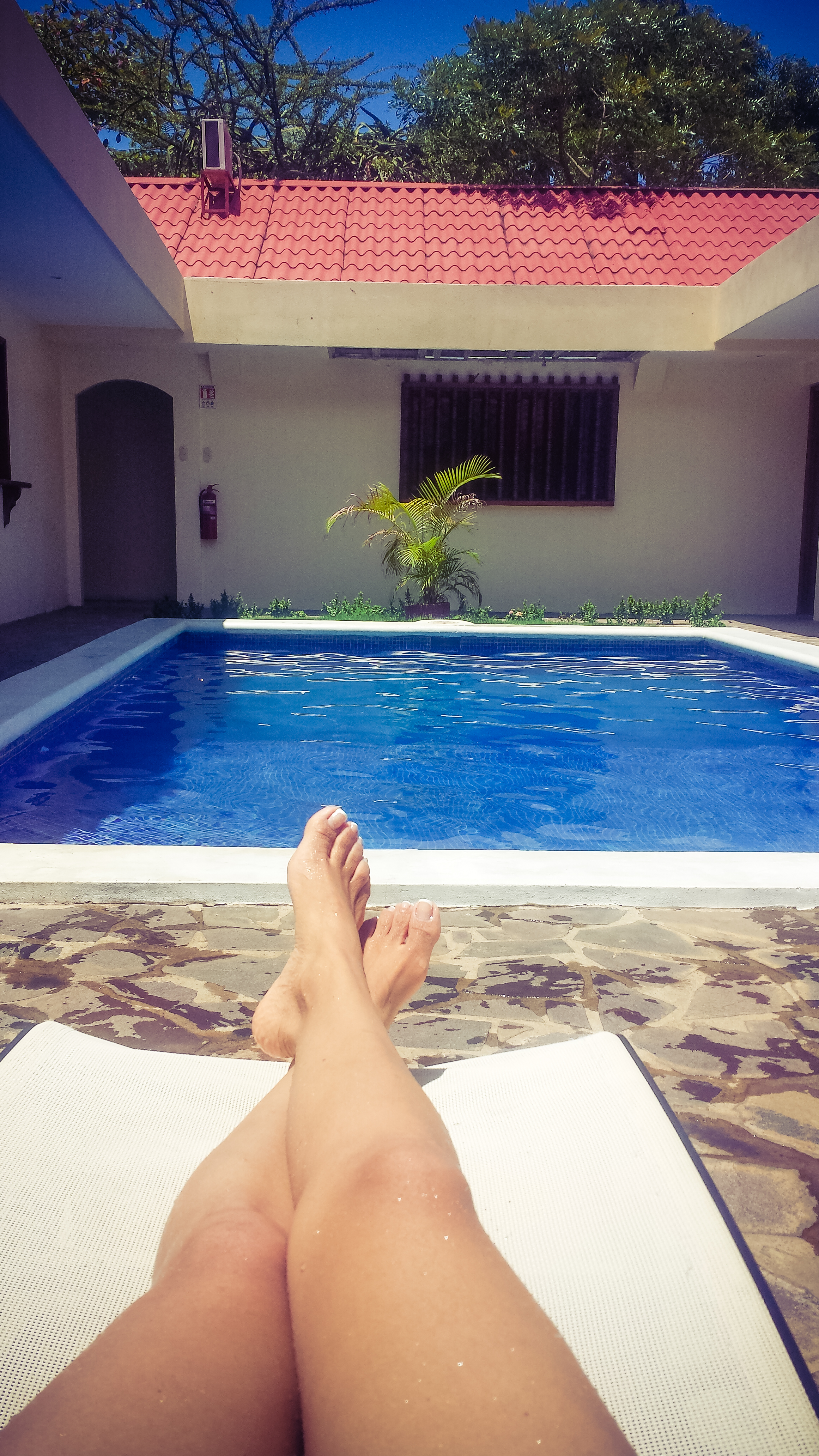 A dip in the pool before we had to say goodbye to Leon. We will return. 