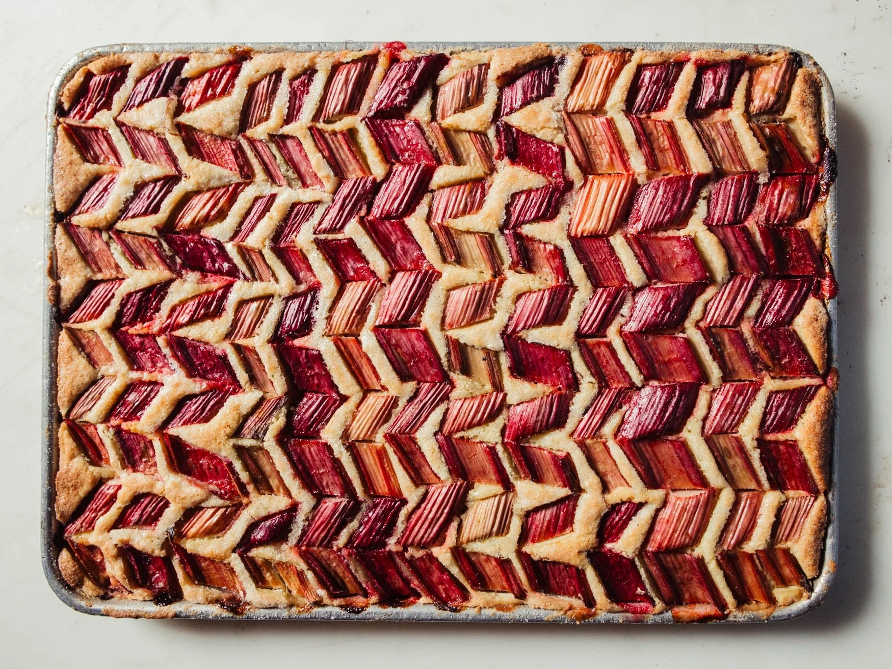 Almond-Rhubarb Bars