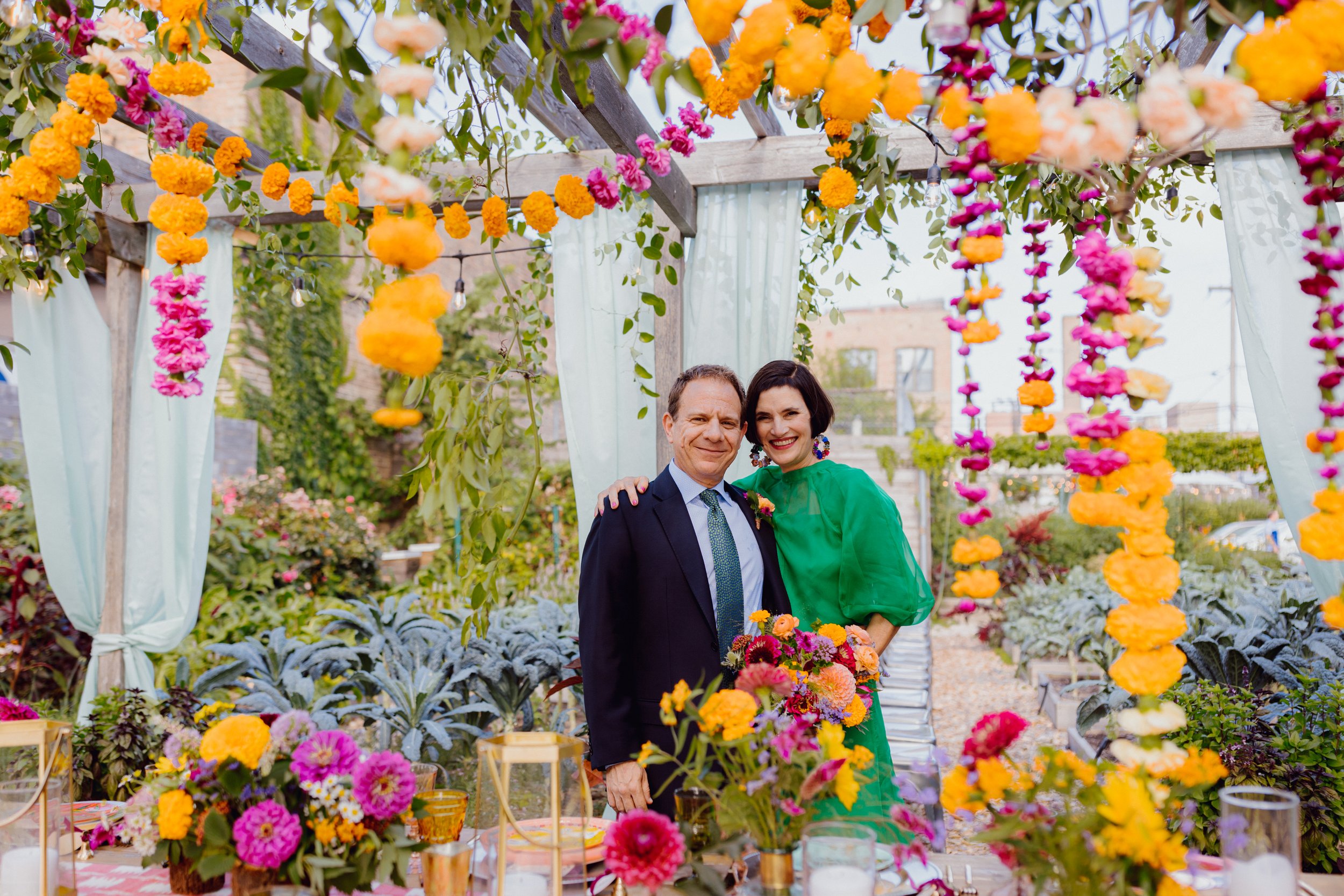 Jennifer + Tad's Flower-Filled Intimate Wedding