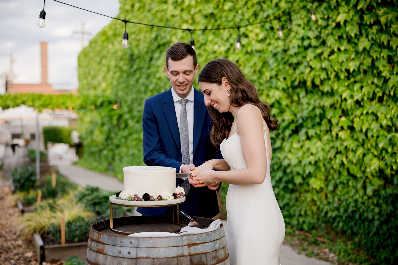 Alyssa + Michael's Modern Urban Farm Wedding