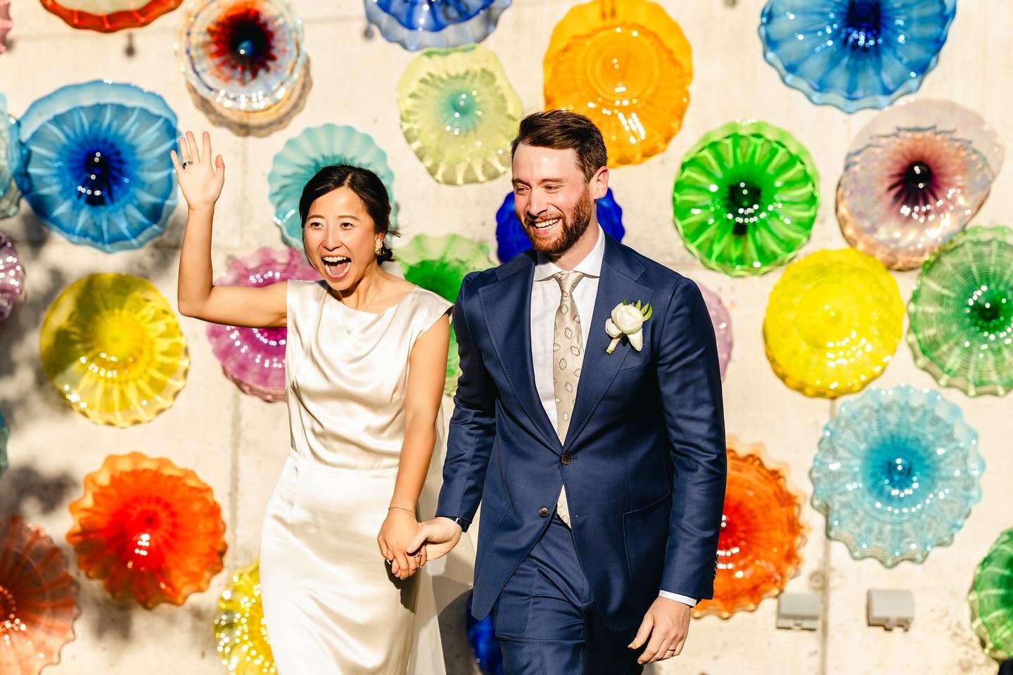 We can&rsquo;t stop thinking about Zona + David&rsquo;s colorful wedding last August! So happy to have been a part of their wedding.💐🥳 🍋 

BDP Event Producer | Jasmine Vukmarkovic
📍 | @igniteeventschi 
🥘 | @bigdeliciousplanet 
📸 | @melbellphoto