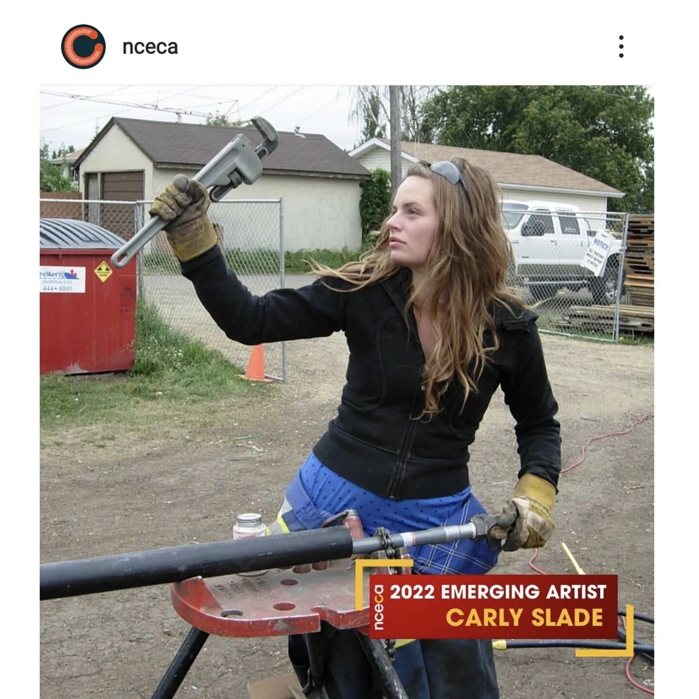 ↪️REGRAM @nceca 
Meet 2022 Emerging Artists Carly Slade (@carlyslade) Carly Slade grew up in &quot;Big Sky&quot; Edmonton, Alberta, Canada. Her work is influenced by her blue collar roots, and plagued by a concern for the precarious nature of the wor