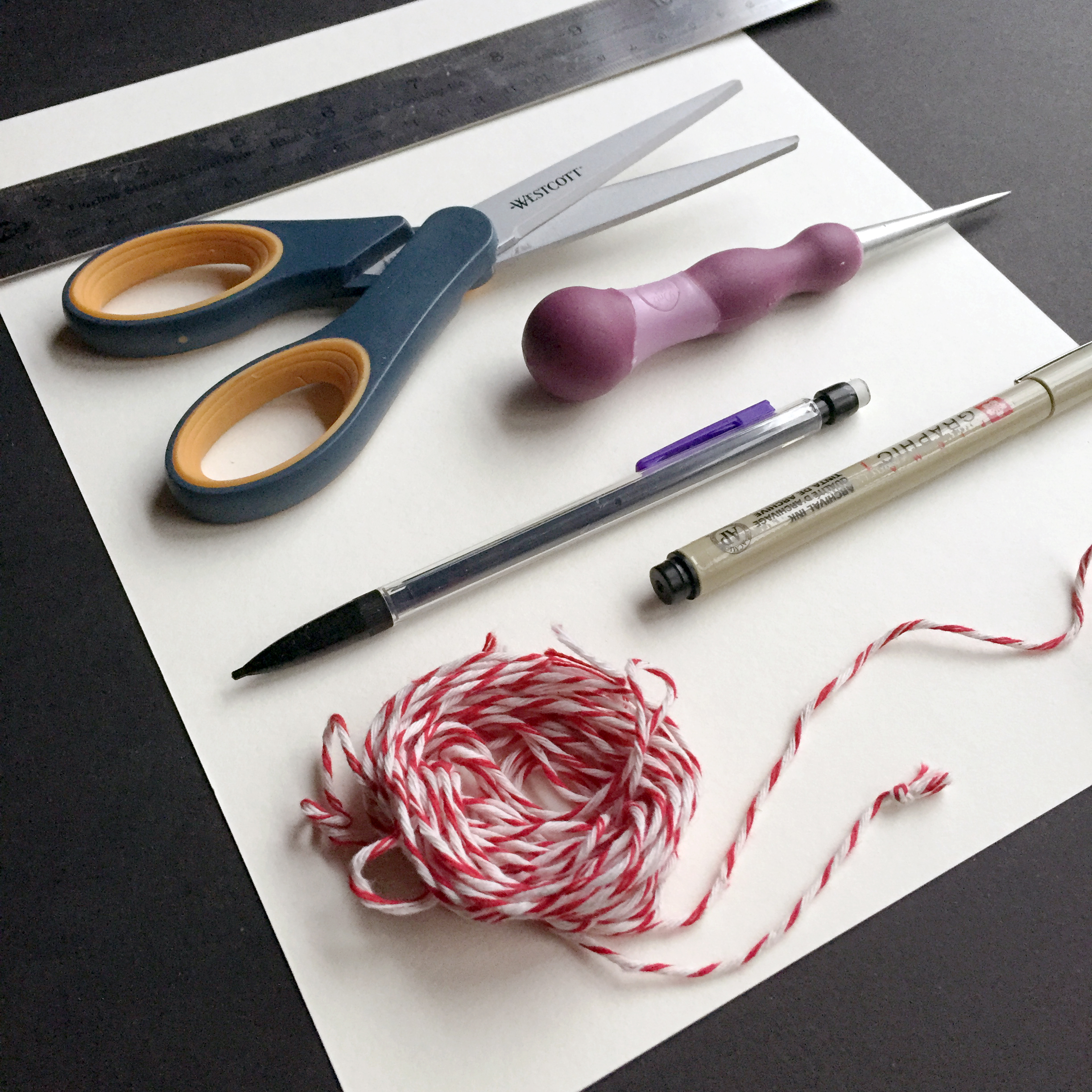Gift Wrapping Concept Wrapping Paper Rope Tape And Scissors On