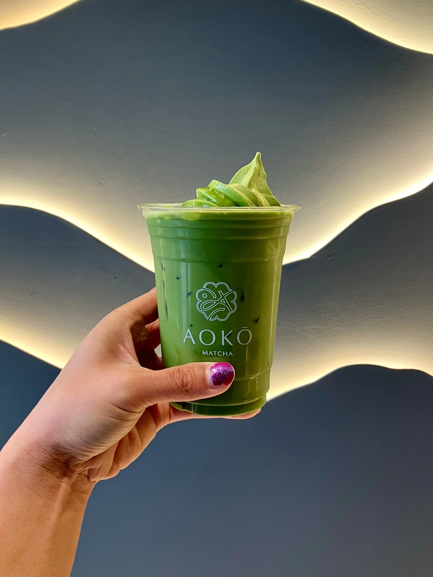 welcome to Chinatown @aokomatcha 🫶💚🍦🍵✨

📍 81 Christie St. (soft opening now; grand opening April 3 🥳)

I ordered the matcha soft serve latte today (an iced matcha latte with matcha soft serve on top 😋) 

they&rsquo;re known for their matcha ge