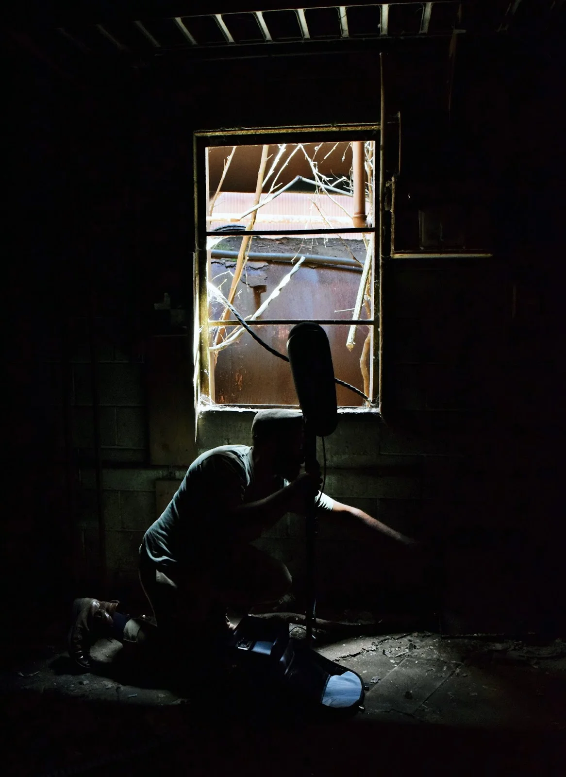 Ricardo Iamuuri Robinson On Site @ Carrie Furnaces, Photo By: Andrea Petrillo Curtesy of: Alloy Pittsburgh 2015