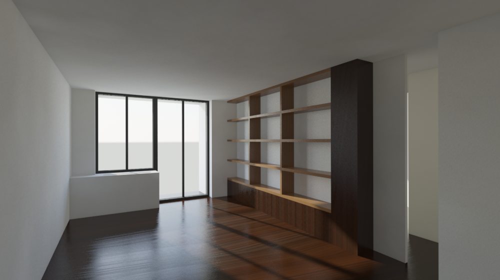 living room millwork option