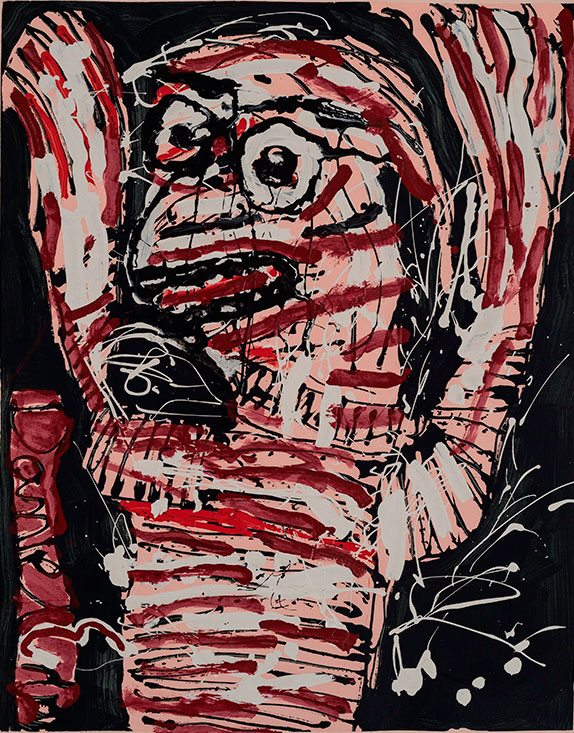 Daniel Erban «Alea Jacta Est» (2008) technique mixte sur carton (100cm x 80cm)