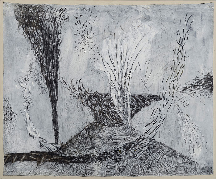 Marc Garneau «Amalgame (1996) technique mixte sur toile (154cm x 185cm)