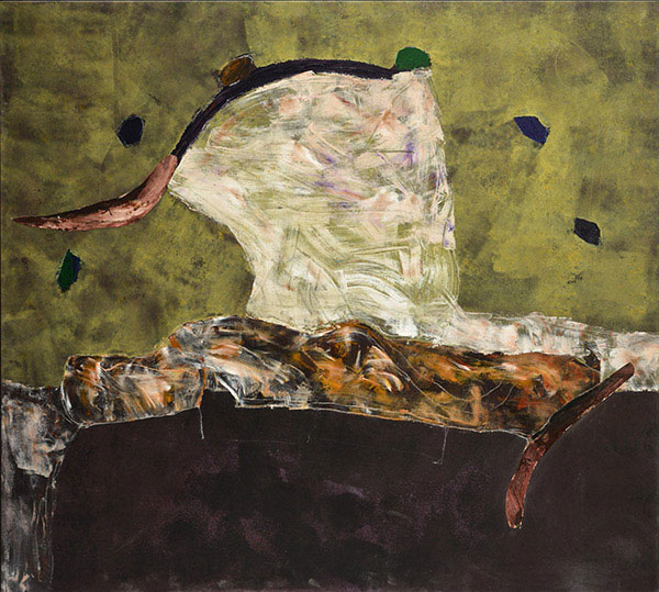 (Marc Garneau «Naguère» (1992) technique mixte sur toile (151cm x 165cm)