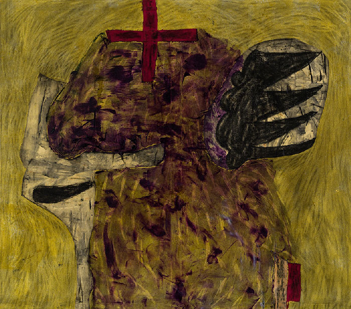 Marc Garneau «Périmètre» (1994) technique mixte sur toile (130cm x 148cm)