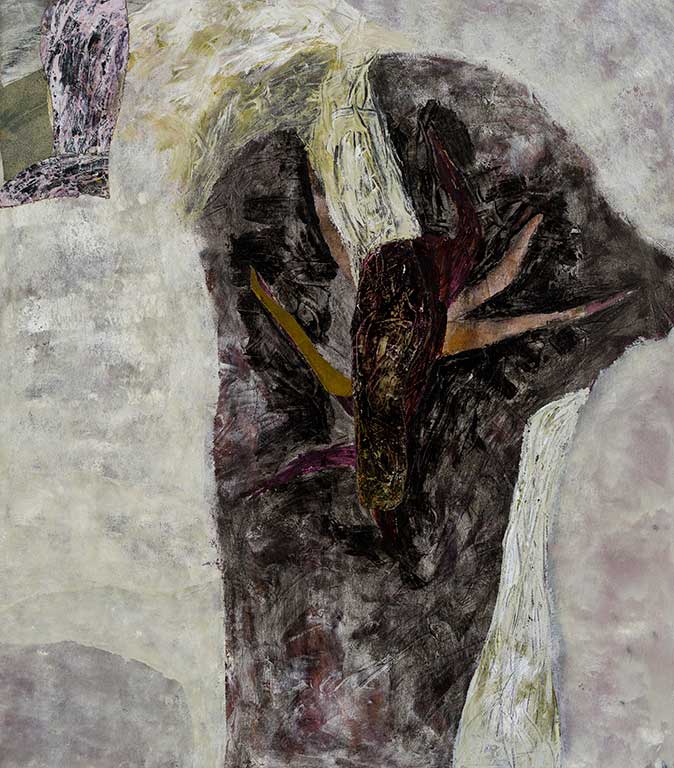 Marc Garneau «Courroux III» (1993) technique mixte sur toile (122cm x 107cm)