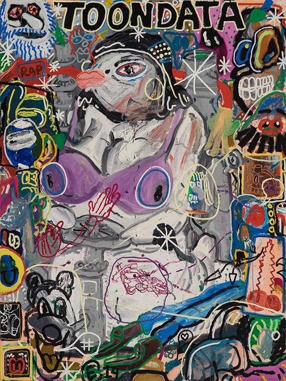 Étienne Chartrand «Toondata Cacouna Isis» (2014) huile sur toile (244cm x 183cm)