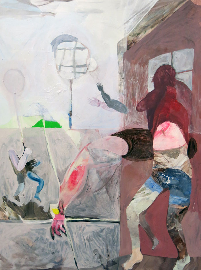 Scott Harber «Sans Titre #07» (2014) acrylique sur bois (76cm x 102cm)