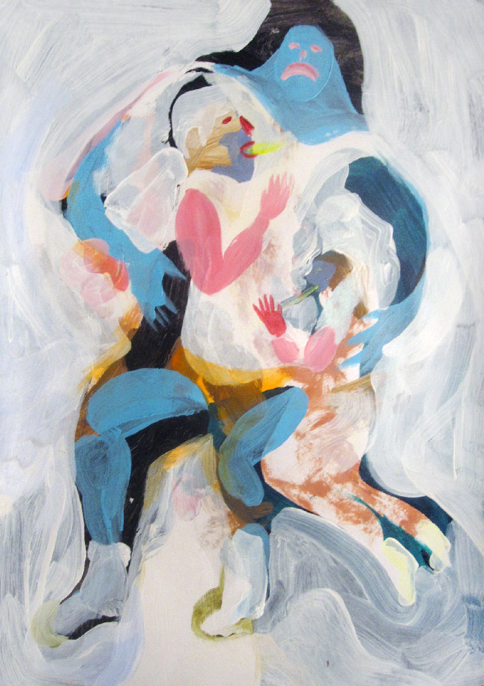 Scott Harber «Supernatural» (2014) technique mixte sur papier (40cm x 30cm)