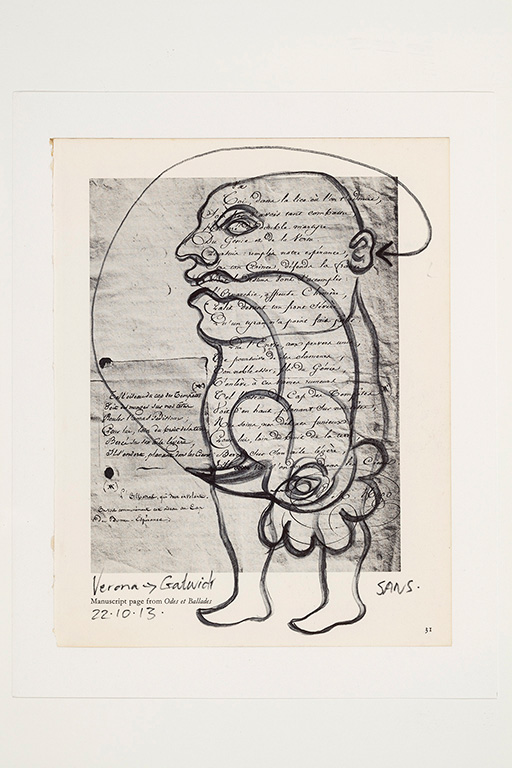 Jim Sanders «Verona Gatwich» (2013) encre sur papier (23cm x 18cm)