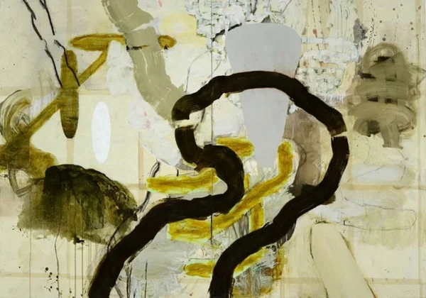 Jean-Sébastien Denis Forêt #8 (2006) acrylique sur toile (194cm x 274cm)
