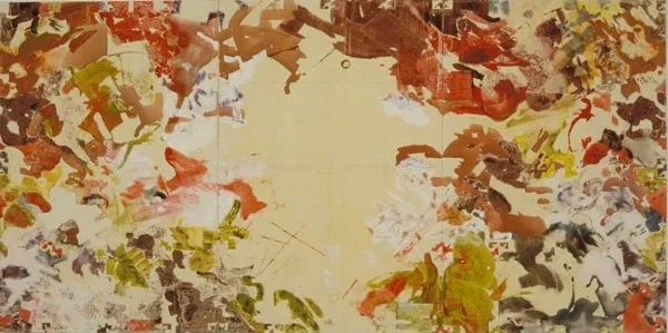 Marc-André Soucy La trouée (1999) acrylique sur toile (150cm x 300cm)