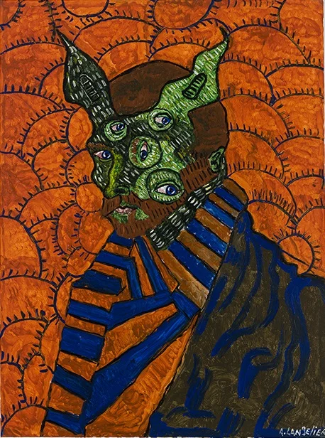 Anick Langelier Sans titre , acrylique sur toile (102cm x 76cm)