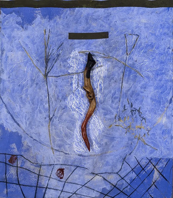  Marc Garneau 'Amok II' (2010 technique mixte sur toile marouflé sur bois (122cm x 107cm x 10cm) 