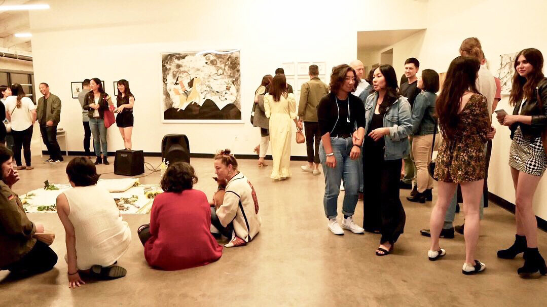 Opening night of βCosmic Threadsβ show at Judson Studios in South Pasadena, May 2019