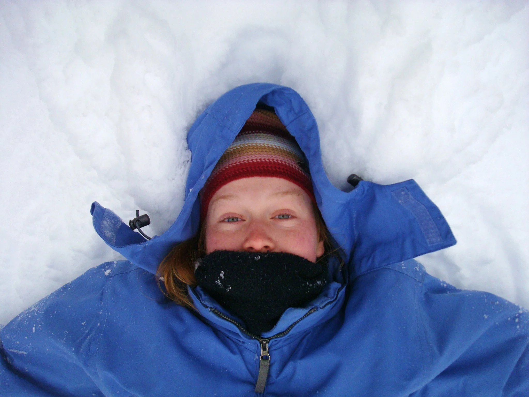 Kerry in the snow, NH
