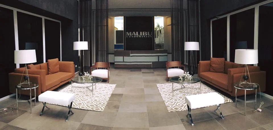 Lobby at the Malibu Condominiums, Designed by AG Designs