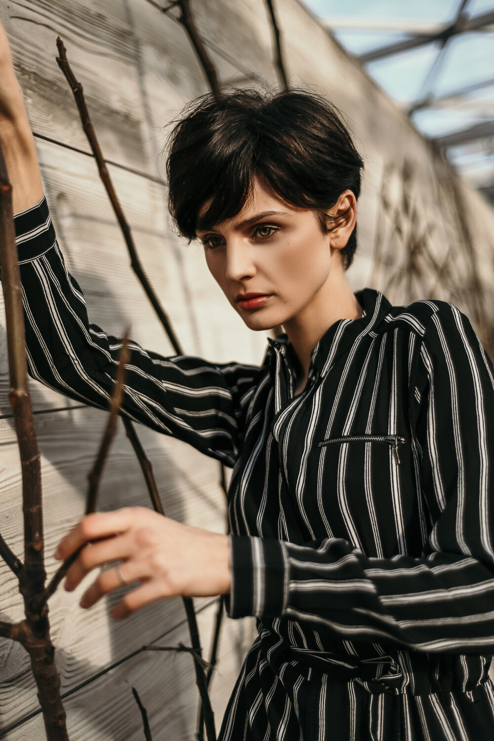 Nina K for Titanium Model Management photographed, by Jacqulyn Hamilton.  Styling and Hair and Make up by Cara Mcdaniel.   Creative direction, location and re touching by Jacqulyn Hamilton  