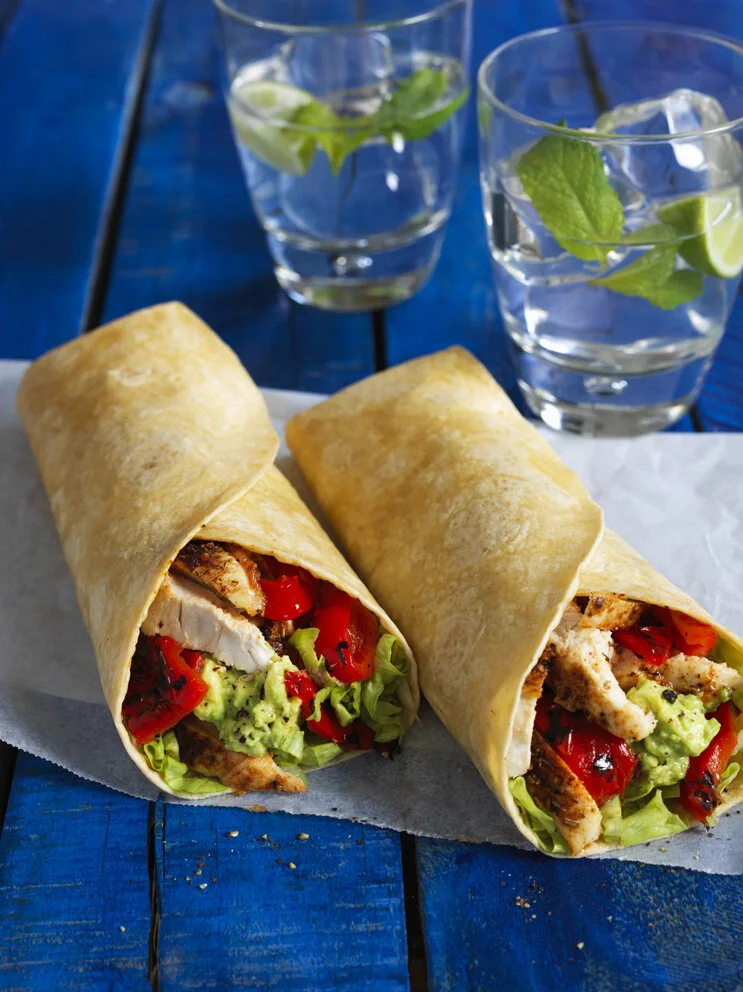 Chicken & Avo Wraps — Farrah's