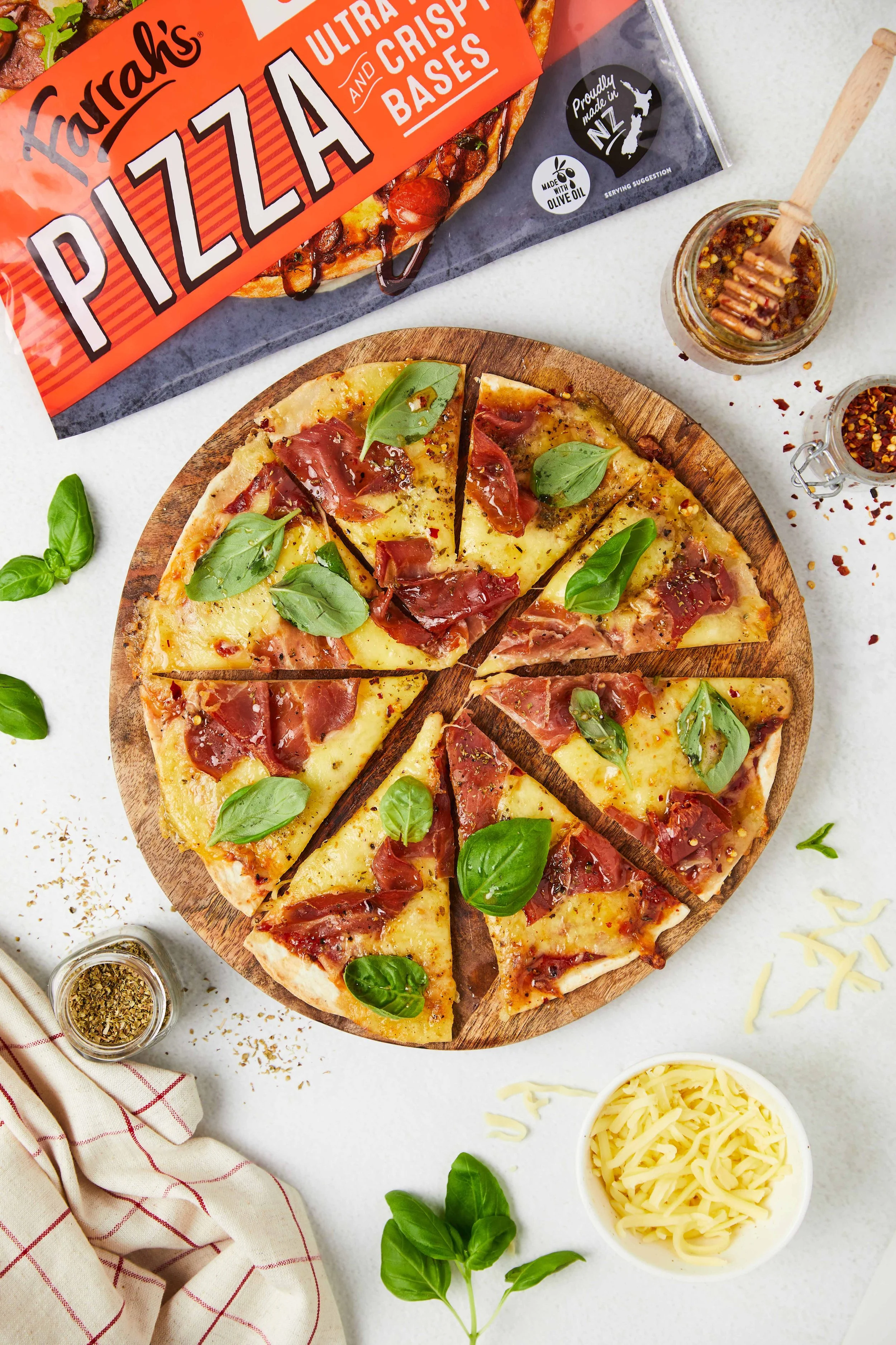 Prosciutto and Hot Honey Pizza — Farrah's