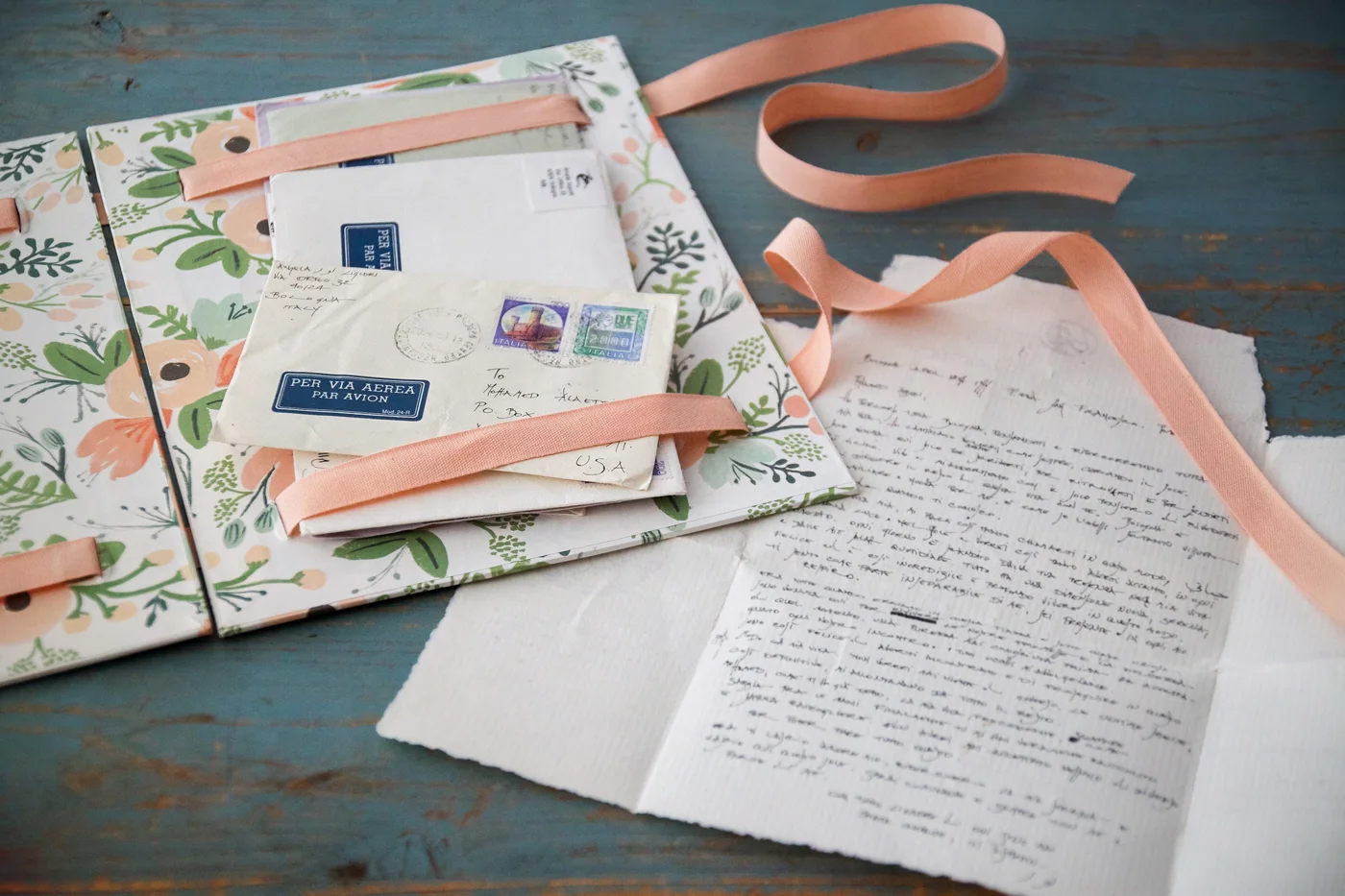 I use my keepsake books to house treasured correspondence from loved ones.