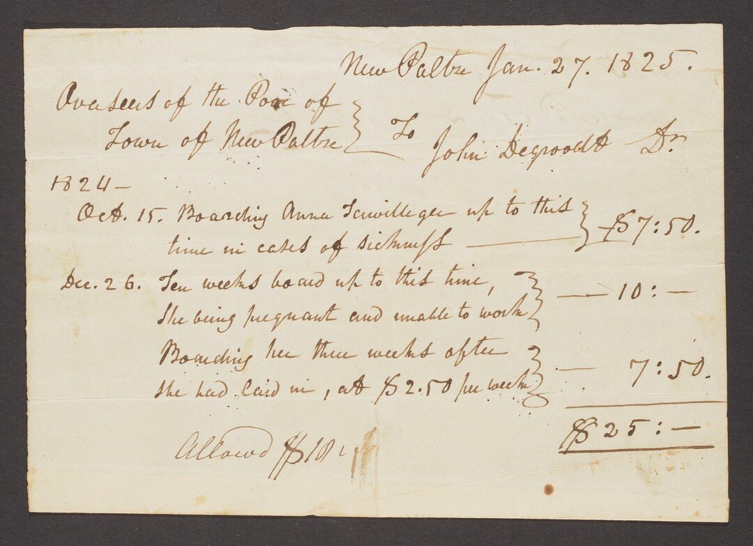 This week&rsquo;s post from the Curatorial Department presents a document from the Josiah DuBois Family Papers. Josiah DuBois (1779-1867) partnered with his father-in-law, Jean Hasbrouck, in the mercantile business in what is now known as the Jean Ha