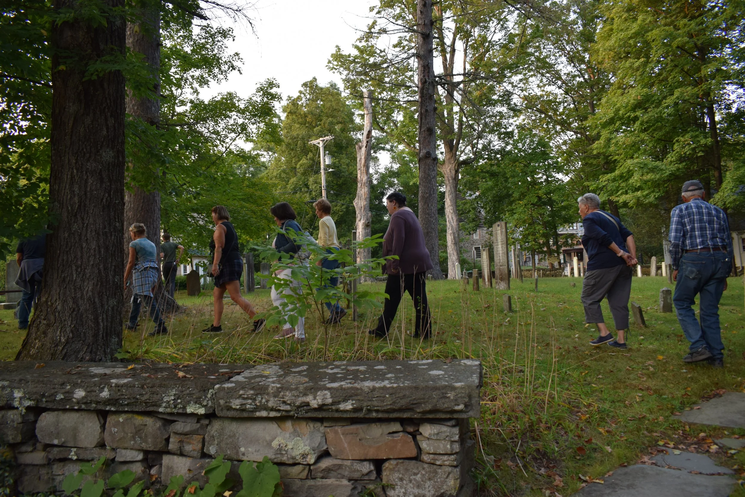 "Or Give Me Death: An (Educational) Tour of the Historic Burying Ground," led by HHS's Tours &amp; Interpretation Coordinator, Zack Veith 