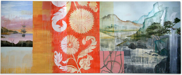 Tom Judd, The New World , 2007, oil on canvas, 6 x 16 feet