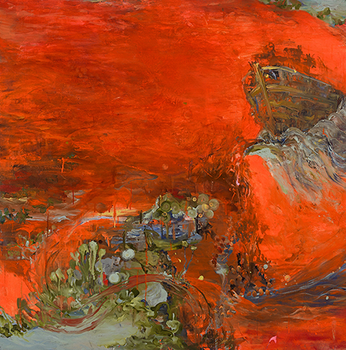  Dorothy Robinson, Tug of War , 2013, oil on canvas, 54 x 54 inches