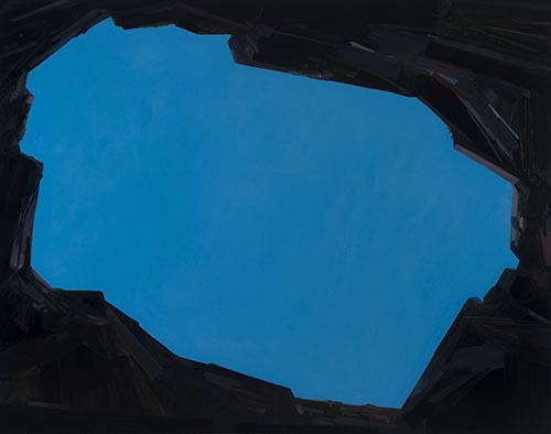Claire Sherman, S ky, 2014, oil on canvas, 66 x 84 inches