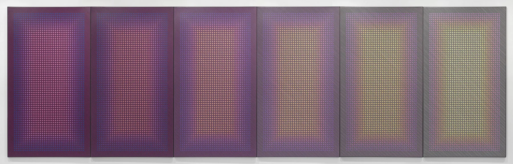 Change with Light (1989), acrylic on canvas, 80 x 264”