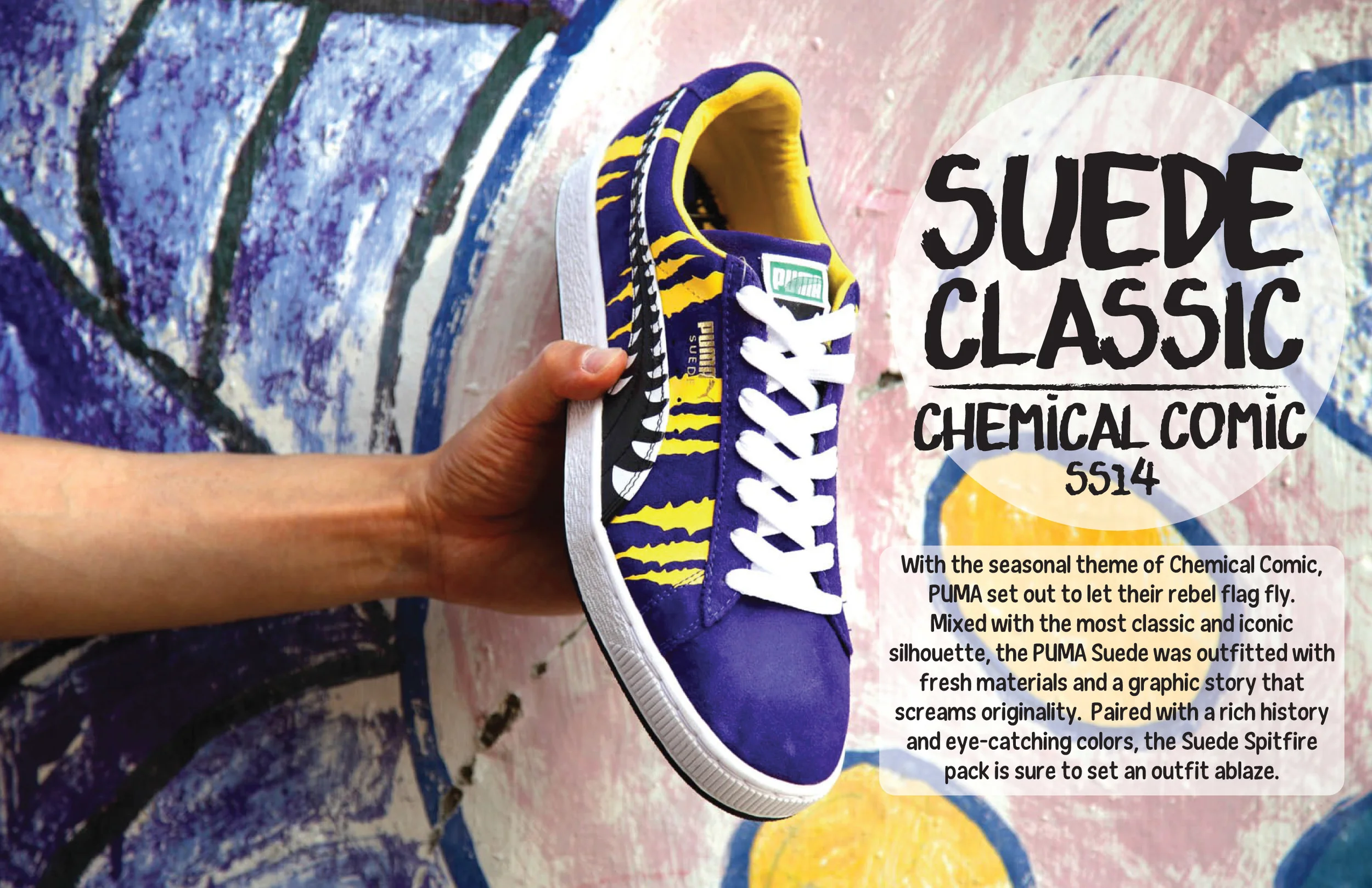 puma suede chemical comic