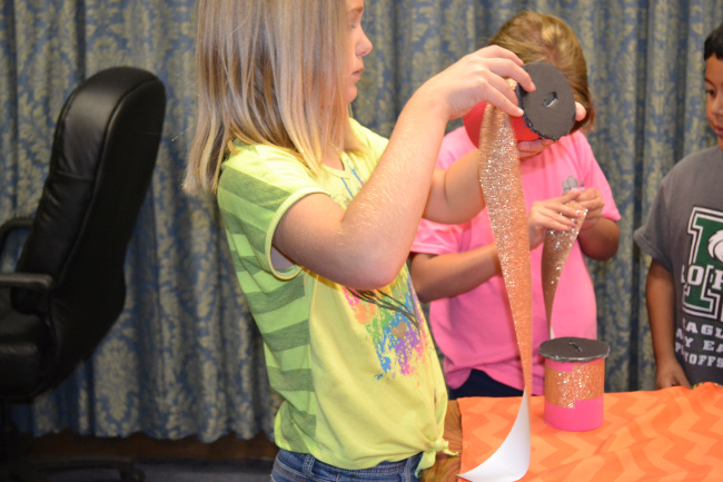 The glitter duct tape was a hit!