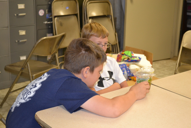 Comparing their aquifer's water tables.
