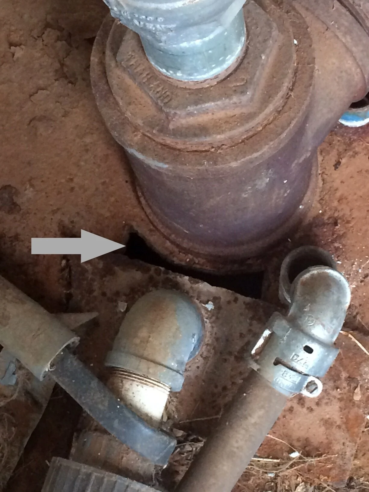 Openings, such as the one shown here, can provide a direct conduit for contaminates to enter a water well.  the twon screening will check water samples for total coliform bacteria, E. coli, nitrate-nitrogen, and salinity.
