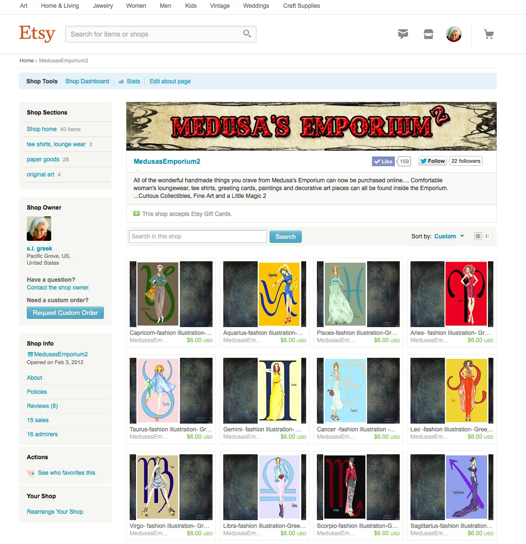 Medusa's Emporium 2 on Etsy