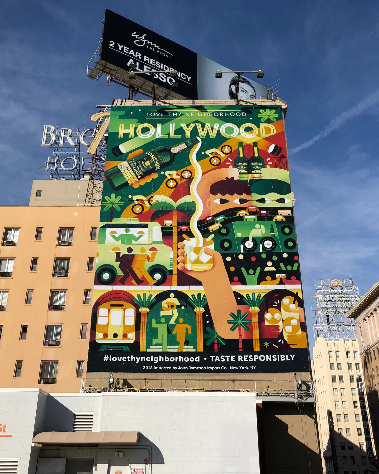 Colossal Media did a phenomenal job painting our illustration on this building near the corner of Hollywood Blvd. and Vine St.
