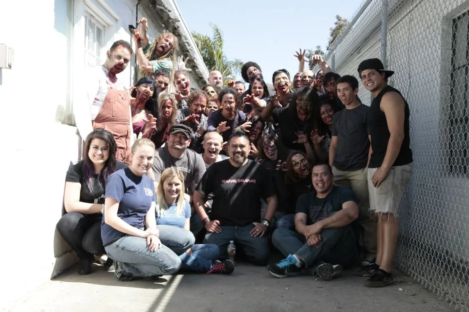 The cast and crew of Shoot Day 4