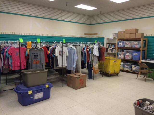Sized clothing for kids entering foster care and stock of baby clothing for Fort Sanders babies