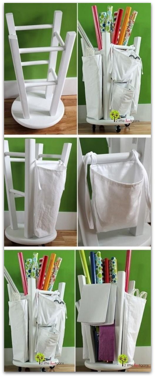 Repurpose a bar stool (Image via Princess Pinky Girl)