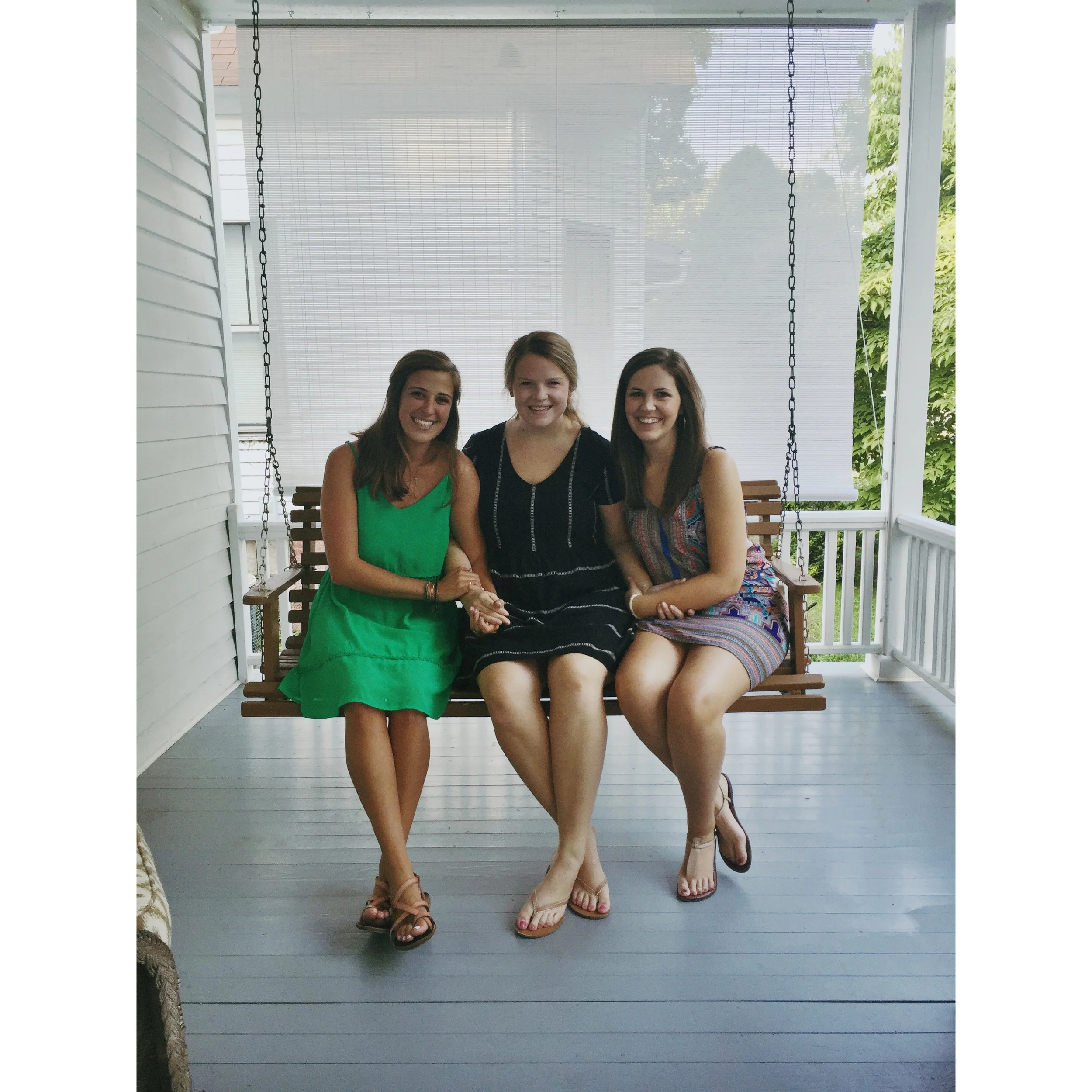 My roommates and I love a good porch swing. 