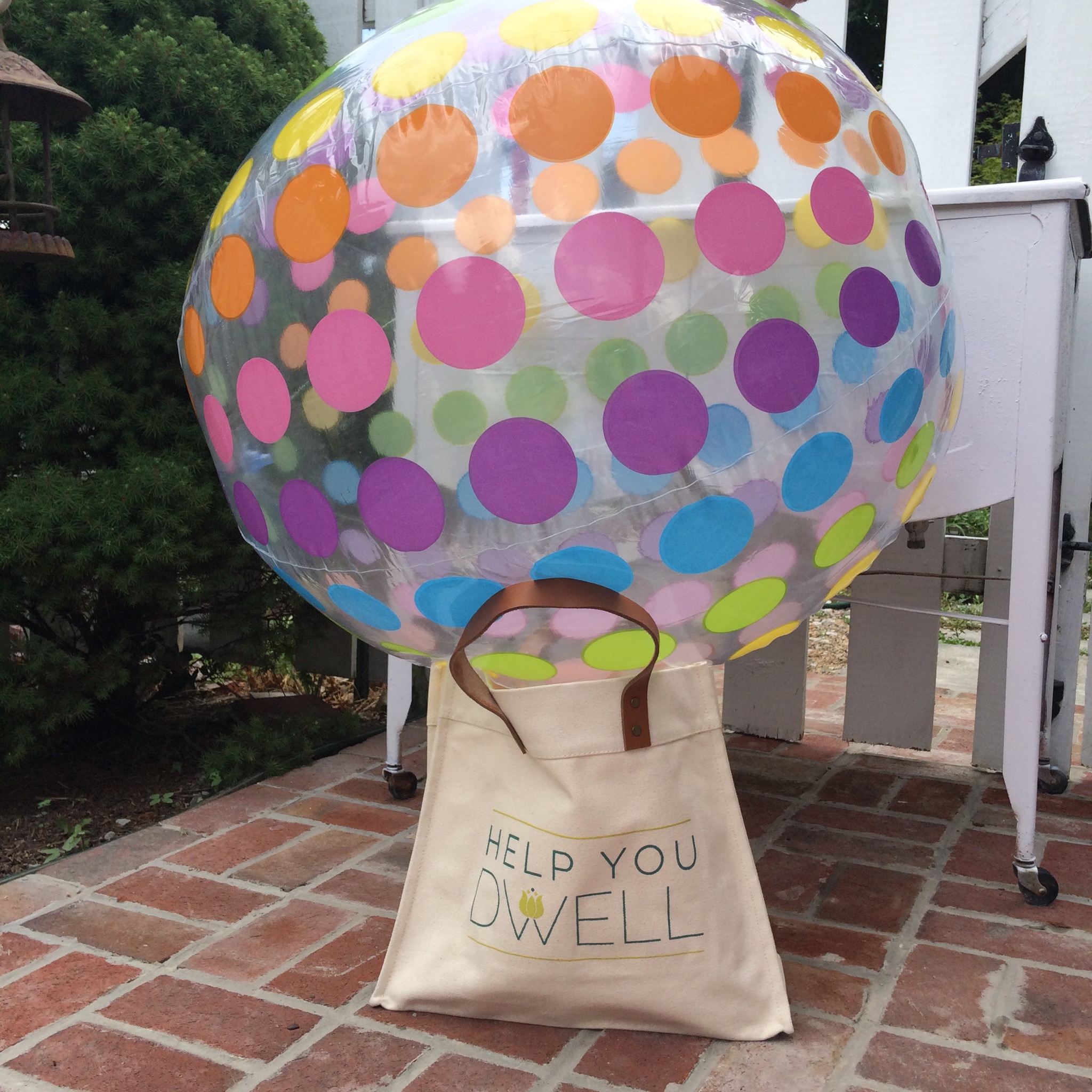 This beach ball won't fit.