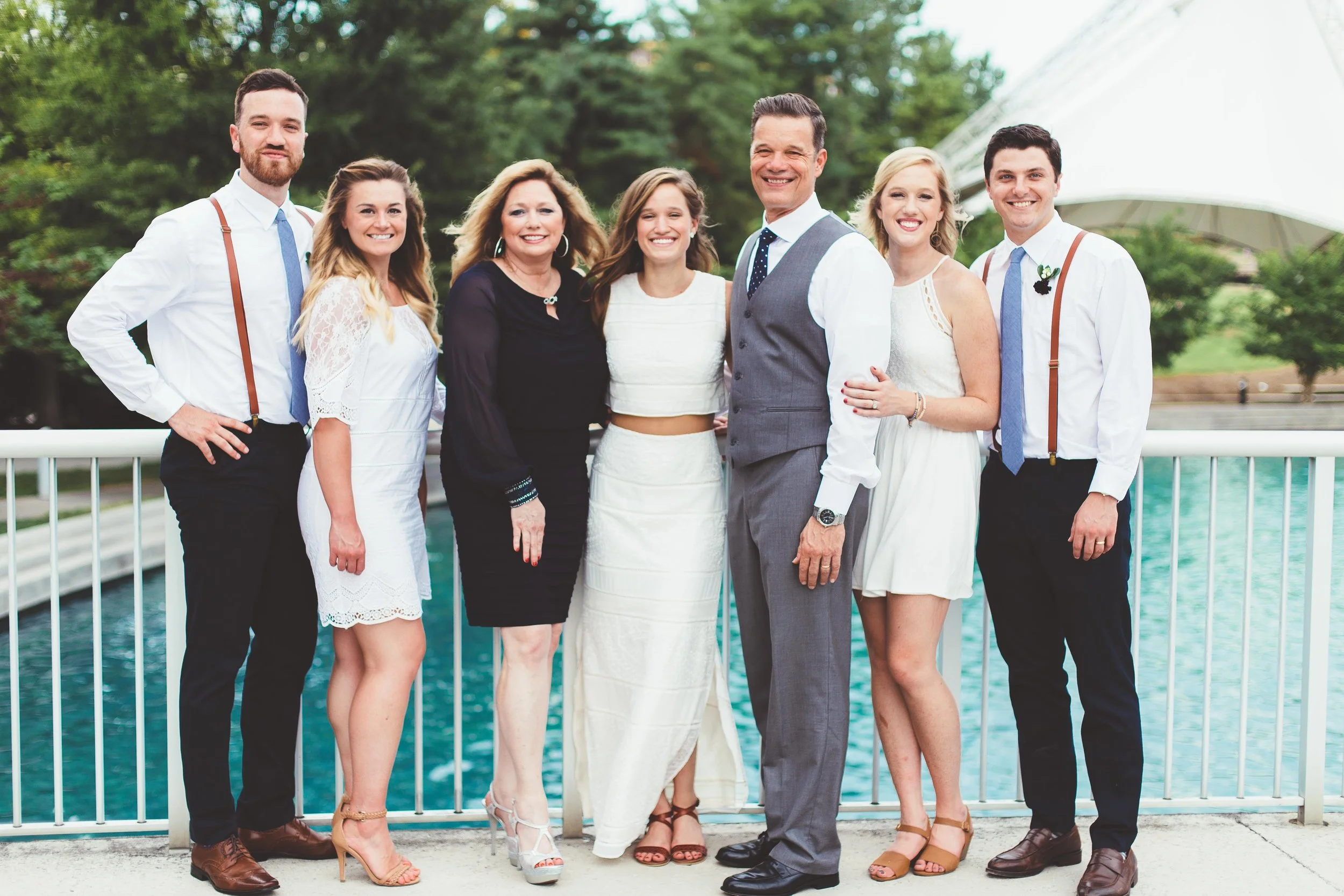 Allie & her family at her wedding. 