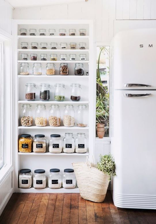 How to Organize a Cabinet Style Pantry - Style + Dwell