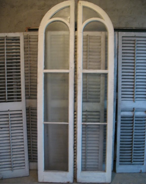 Arched french doors